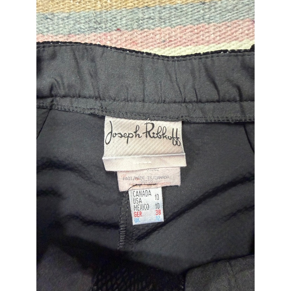 Vintage 90s Joseph Ribkoff Velour Snake Print Pants – Size 10 - Picture 5 of 8